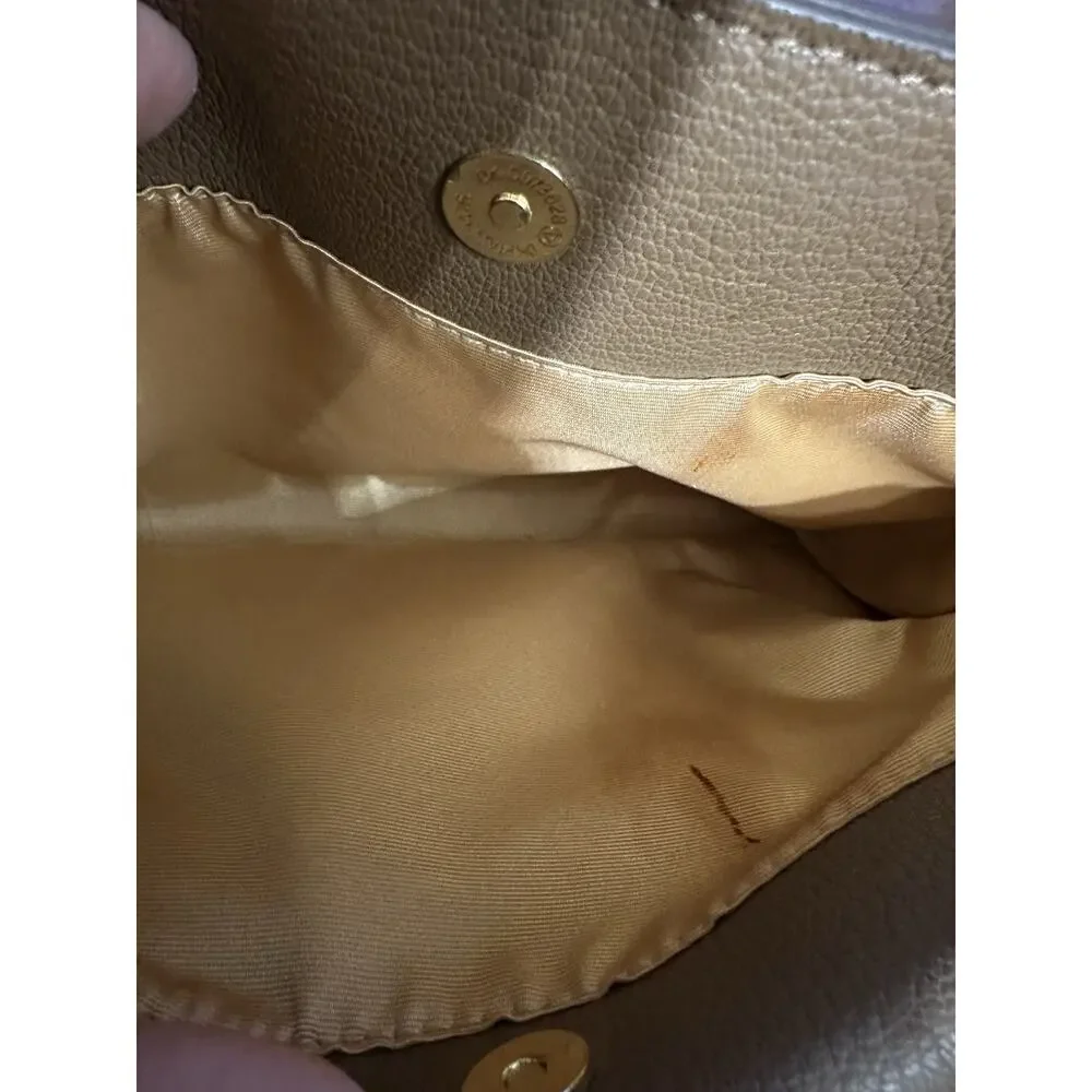 ORA DELPHINE SATCHEL PEBBLE LEATHER CAMEL TAN 12